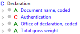 Teknisk specifikation för elektronisk hantering av upplägg på tullager Version 0.2 XML Namespace och versionsnummer XML namespace anges normalt initialt i ett XML-dokument.