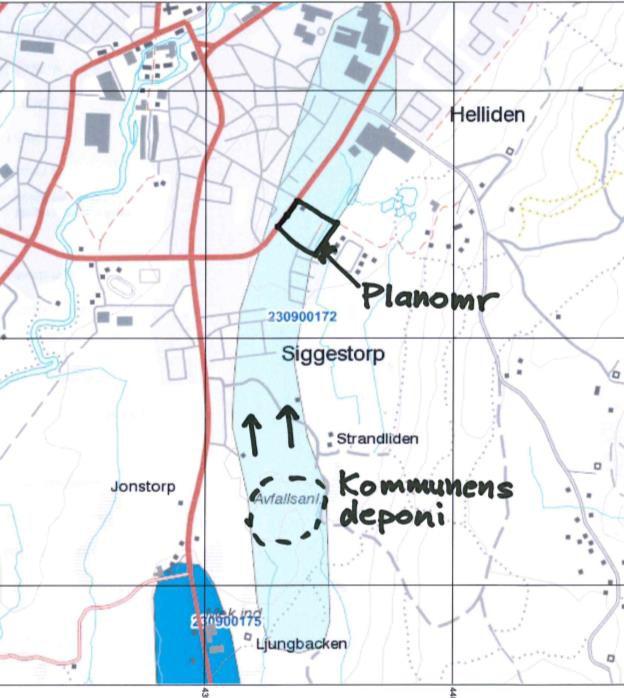 Våtmark Skog Villatomt Vattenfyllt dike Dike Åkermark Villor Villor Ortofoto över planområdet 2.