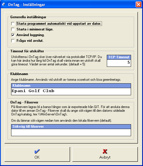 Sida 11 / 32 10 OnTag Filserver OnTag - Filserver. Konfigurering görs i OnTag - Inställningar GIT.