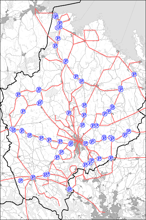 56 Pendlar-/infartsparkeringar Pendlarparkeringar och infartsparkeringar är viktiga delar i hela resan.