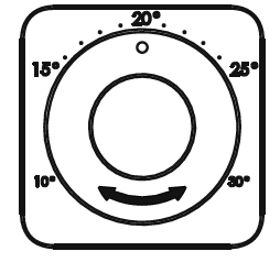 ARBETSOMRÅDEN SOMMAR (KYLDRIFT) Lägsta vattentemperatur +4 C Maximalt arbetstryck 8 bar Högsta rumstemperatur +35 C Högsta luftfuktighet 80% Fläkthastighet Flytta det vänstra reglaget till önskad