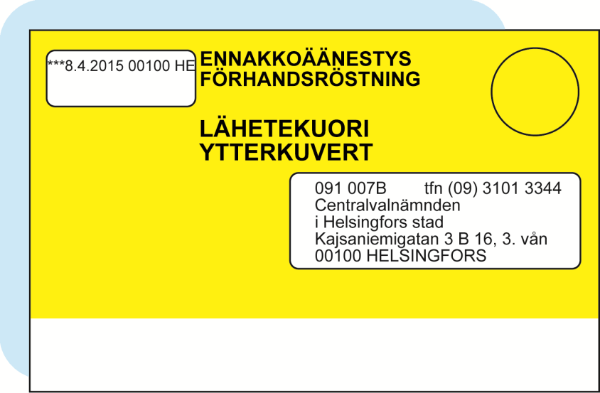 61 Steg 3: Öppnande av ytterkuverten samt granskning av följebrevet och valkuvertet Om det finns en kvitteringsanteckning på följebrevet: öppna ytterkuvertet och granska valkuvertet och