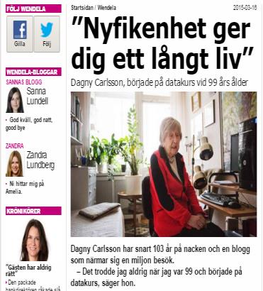 Sedan Attendo grundades 1985: Äldre lever
