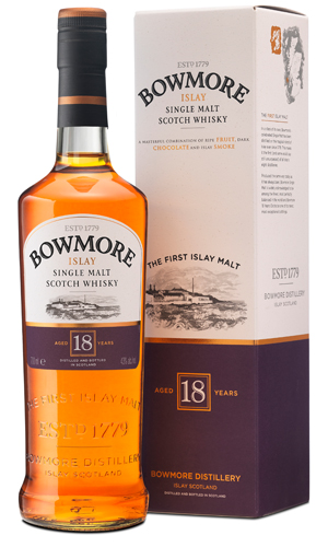 Bowmore 18yo Väster om Glasgow, längst ut i havsbandet ligger den välkända whisky-ön Islay.