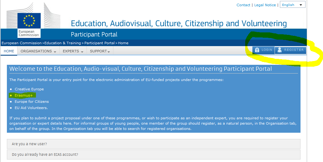 En snabbguide till registrering av organisationens PIC-nummer I denna snabbguide använder vi oss av skärmbilder från en registrering av en testorganisation med namn Svensk mobilitet skola med en