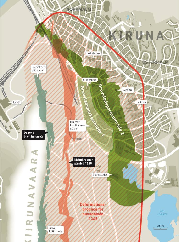 Delar av GP1 färdigställd - Grönområden där man satsat på att bevara stor del av träd / vegetation.