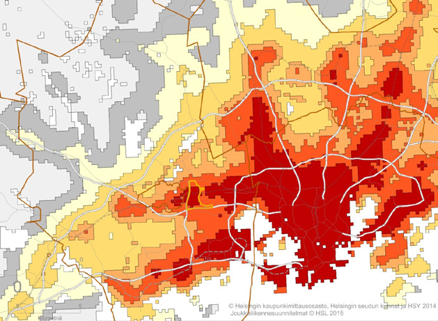 De regionala målen och hur de förverkligas i delgeneralplanen Utkastet till MASU 2050 och målen för markanvändning, boende och trafik stöder båda tätt boende ch ett invånarantal på minst 14 000.