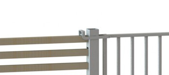 Forts. från föregående sida Metallgrind Grinden levereras med grindstolpe, gångjärn och låsregel. Sätt grinden mot gångjärnen i stolpen. (8) Trä i sprinten genom gångjärnen. Montera på låsregeln.