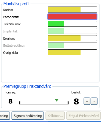 Munhälsoprofilen styr kallelseintervall och vårdplanering!