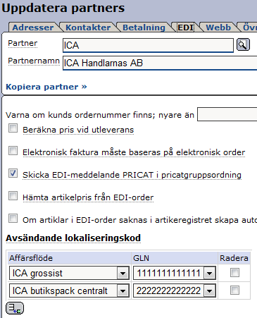 Exder EDI Exder EDI är modulen för dig som handlar elektroniskt med olika parter, t.ex. med ICA eller ABB.