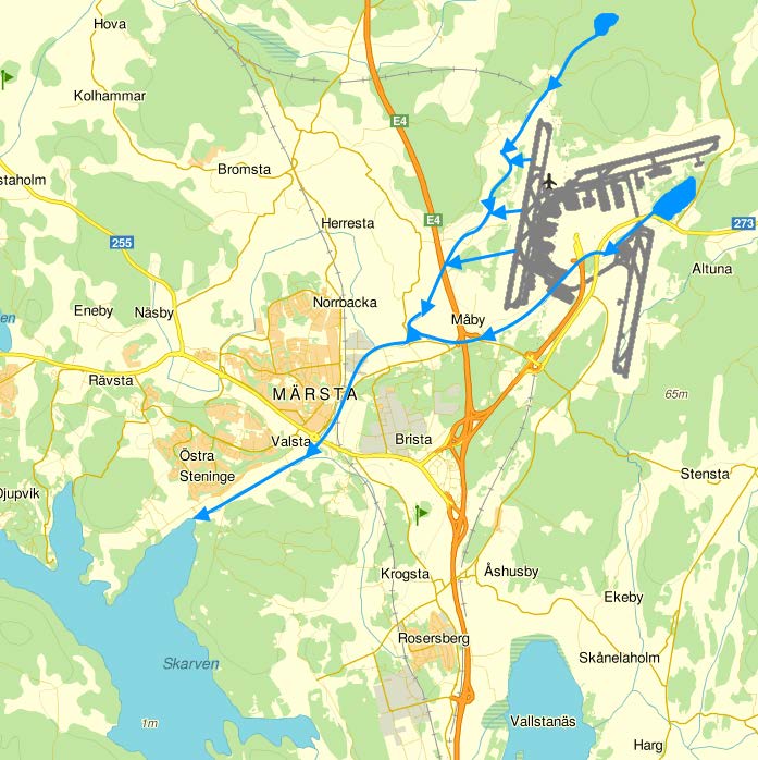 Stockholm Arlanda flygplats, PFOS i ytvatten