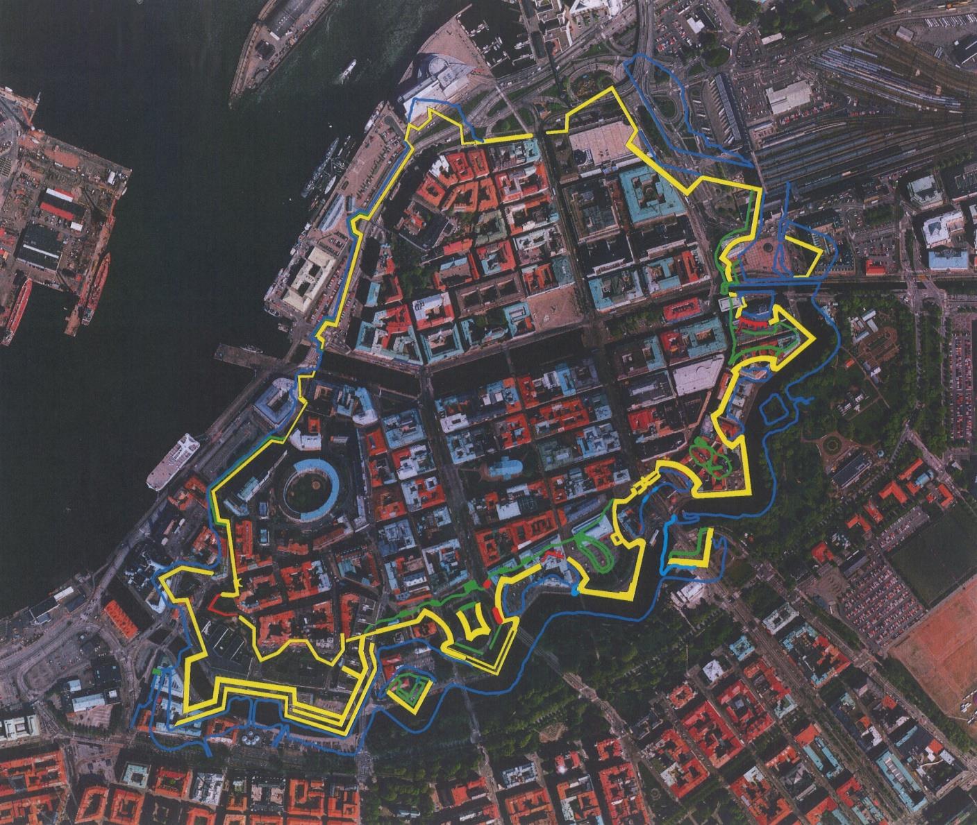 Hisingen Centralstation Gullbergsvass Skansen Lejonet Hamnstråket Västra Nordstaden Stora Hamnkanalen