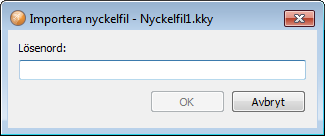 samhällsskydd och beredskap Snabbguide 6 (12) 3.1. Nycklar 3.1.1. Importera nycklar För att kunna kryptera/dekryptera filer, måste en kryptonyckel importeras.