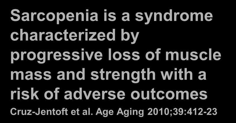 minskar med 15% / 10 år mellan 50 och 70 åå 30% / 10år därefter Sarcopenia is a syndrome characterized by progressive loss of