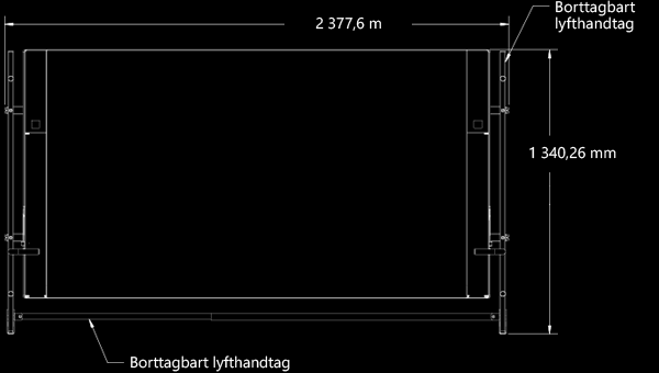 Teknisk information för 84 Surface Hub Borttagbara