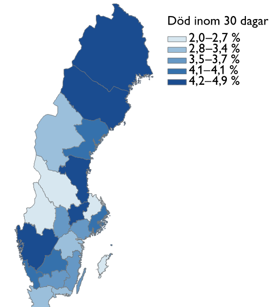 Hjärtinfarkt.