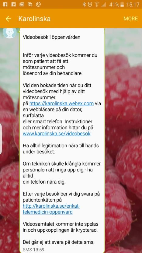 Ditt samtycke gällande genomförandet av journalförs.