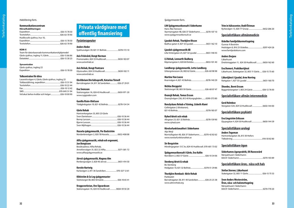 ..026-15 78 50 Tolkcentralen för döva Lasarettsvägen 4, Gävle, Gävle sjukhus, ingång 22 Tolkbeställning, expedition... 026-15 51 94 Texttelefon...026-10 22 44 Fax...026-10 12 42 SMS.