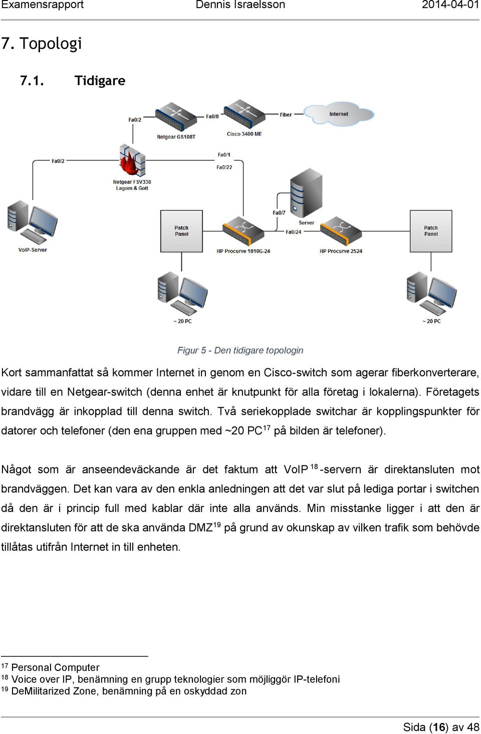 företag i lokalerna). Företagets brandvägg är inkopplad till denna switch.