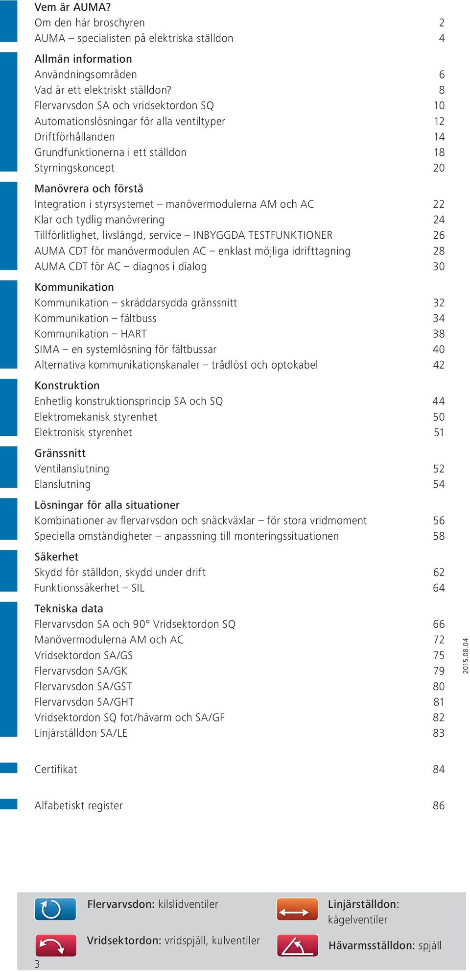 styrsystemet manövermodulerna AM och AC 22 Klar och tydlig manövrering 24 Tillförlitlighet, livslängd, service INBYGGDA TESTFUNKTIONER 26 AUMA CDT för manövermodulen AC enklast möjliga idrifttagning