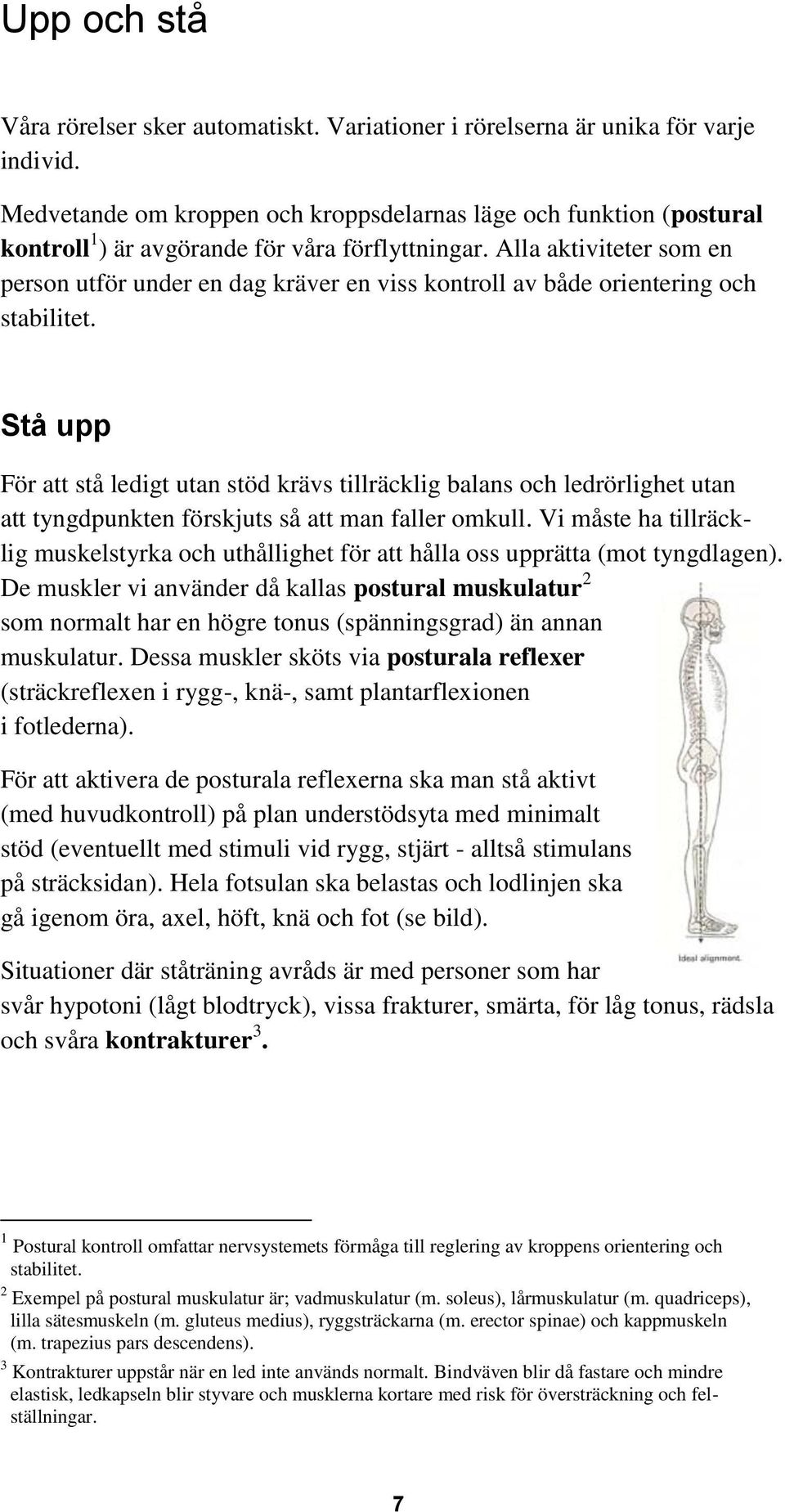 Alla aktiviteter som en person utför under en dag kräver en viss kontroll av både orientering och stabilitet.