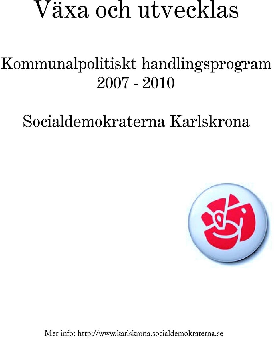 handlingsprogram 2007-2010