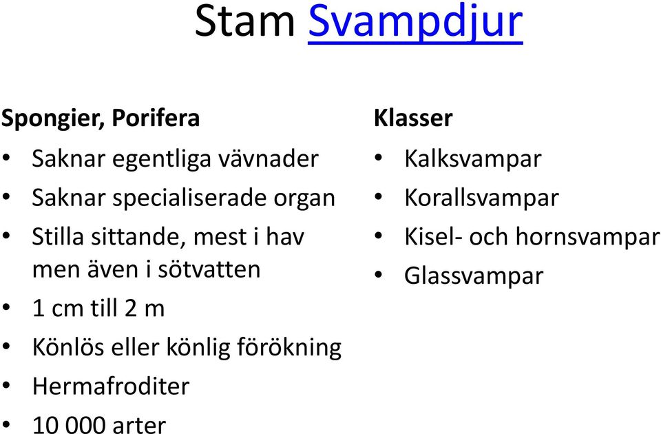 sötvatten 1 cm till 2 m Könlös eller könlig förökning Hermafroditer