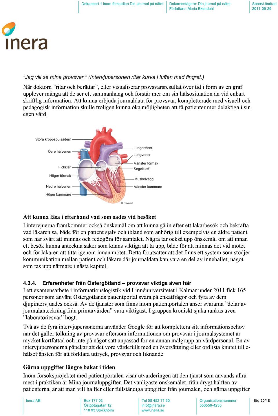 skriftlig information.