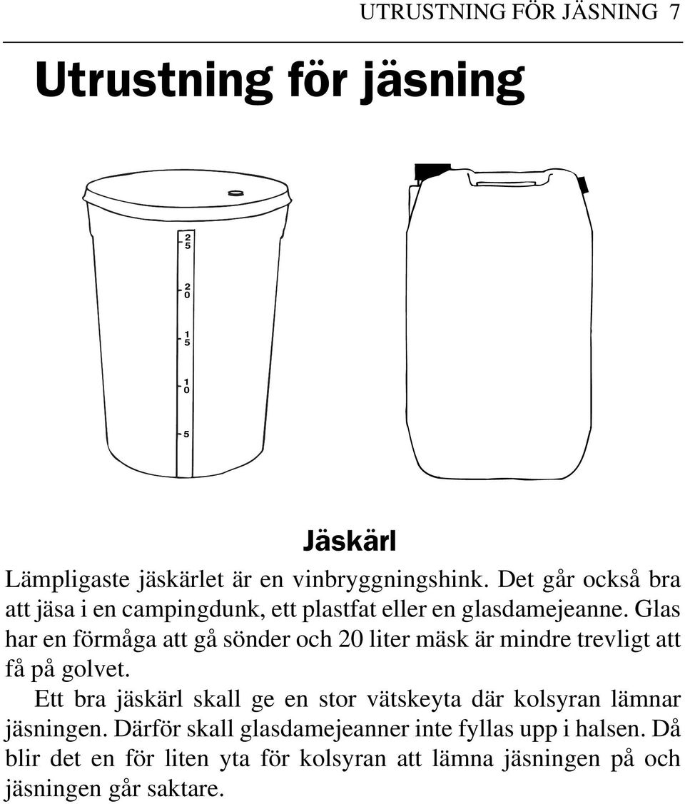 Glas har en förmåga att gå sönder och 20 liter mäsk är mindre trevligt att få på golvet.