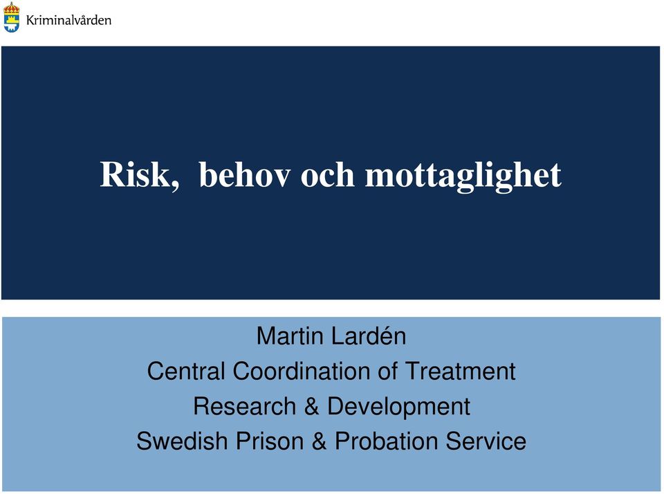 Coordination of Treatment