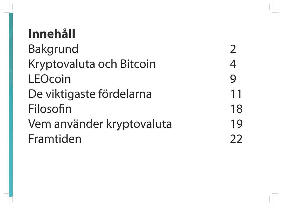 viktigaste fördelarna 11 Filosofin