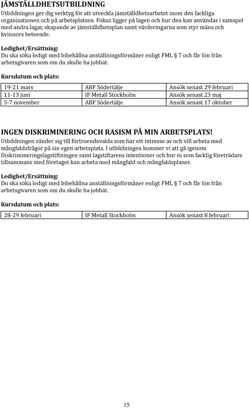 Du ska söka ledigt med bibehållna anställningsförmåner enligt FML 7 och får lön från arbetsgivaren som om du skulle ha jobbat.