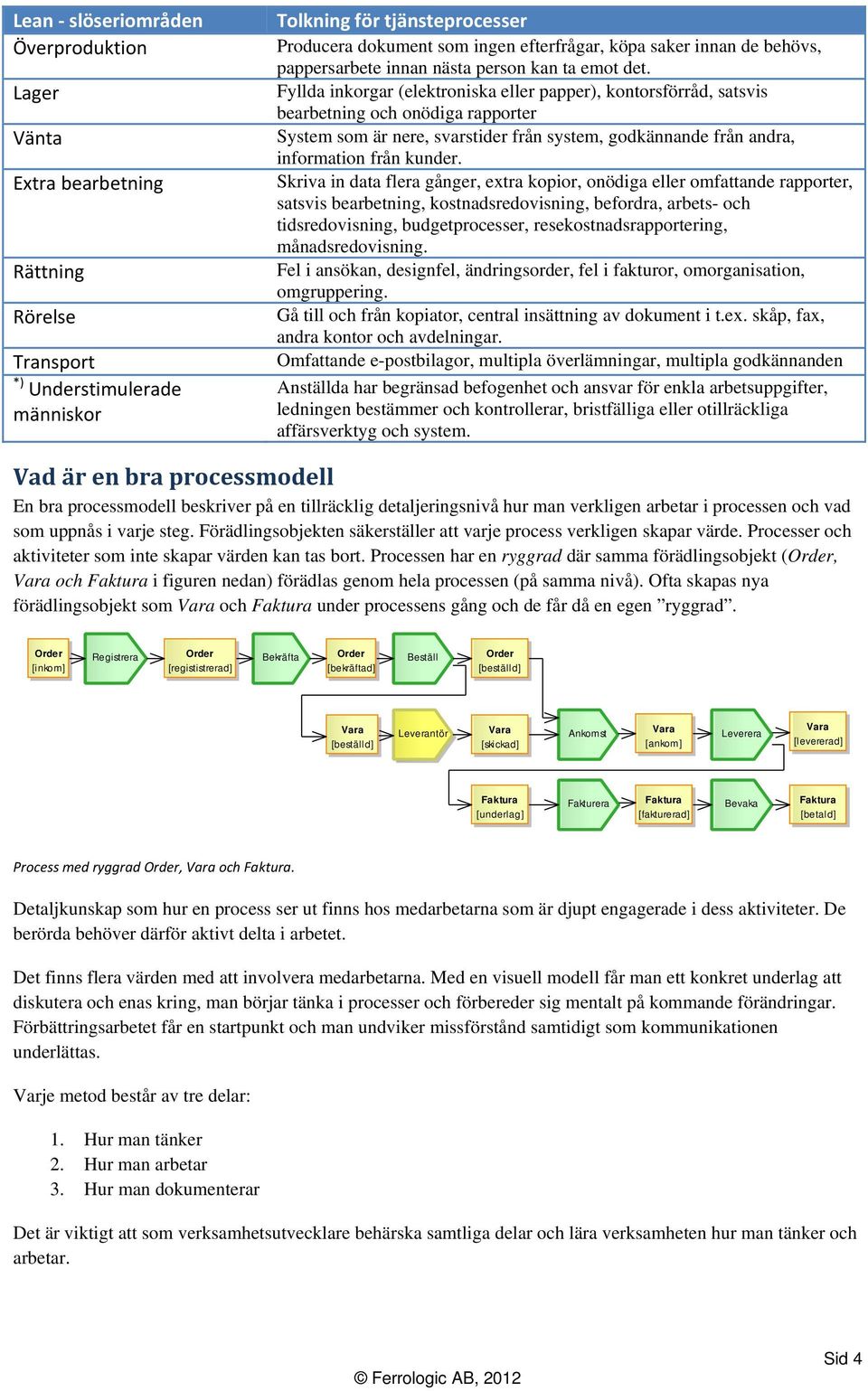 Fyllda inkorgar (elektroniska eller papper), kontorsförråd, satsvis bearbetning och onödiga rapporter System som är nere, svarstider från system, godkännande från andra, information från kunder.