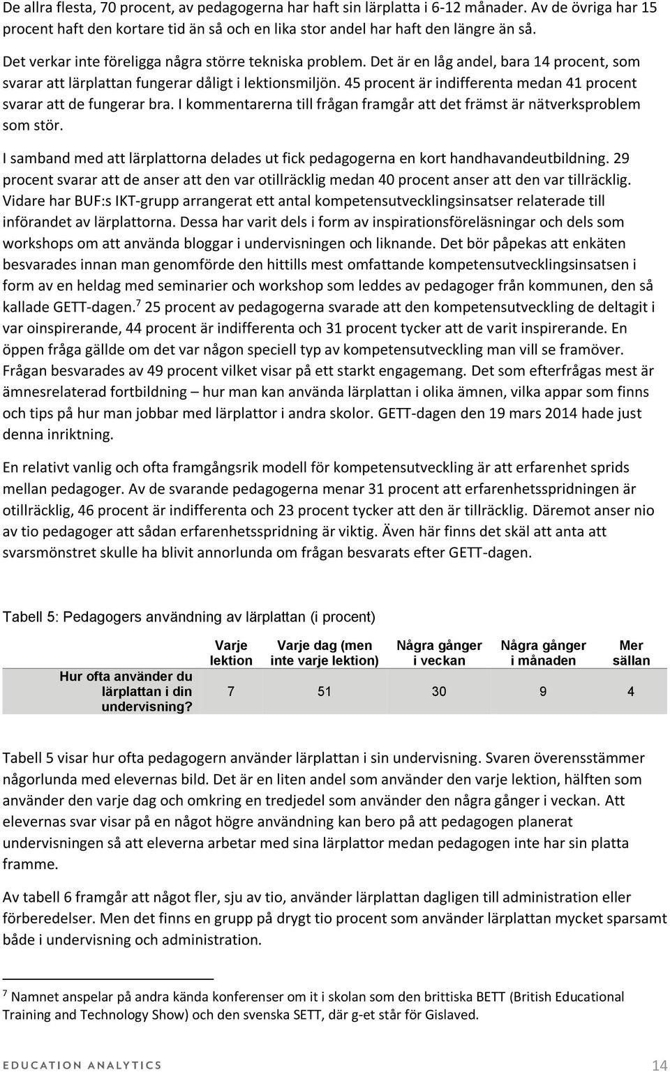 45 procent är indifferenta medan 41 procent svarar att de fungerar bra. I kommentarerna till frågan framgår att det främst är nätverksproblem som stör.