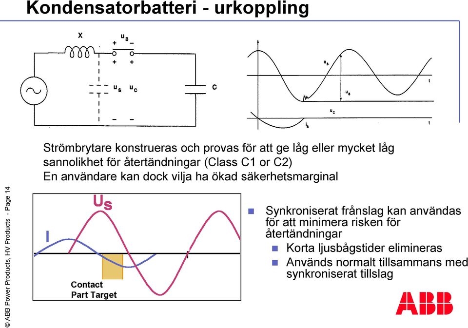 användare kan dock vilja ha ökad säkerhetsmarginal Synkroniserat frånslag kan användas för att