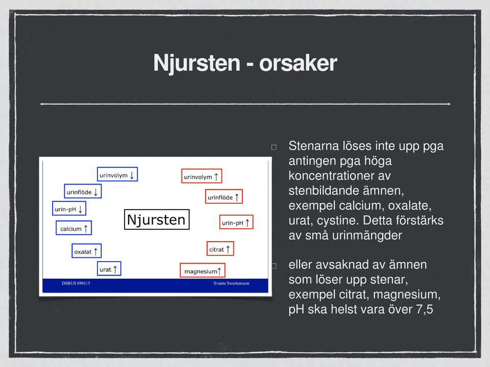 urat, cystine.