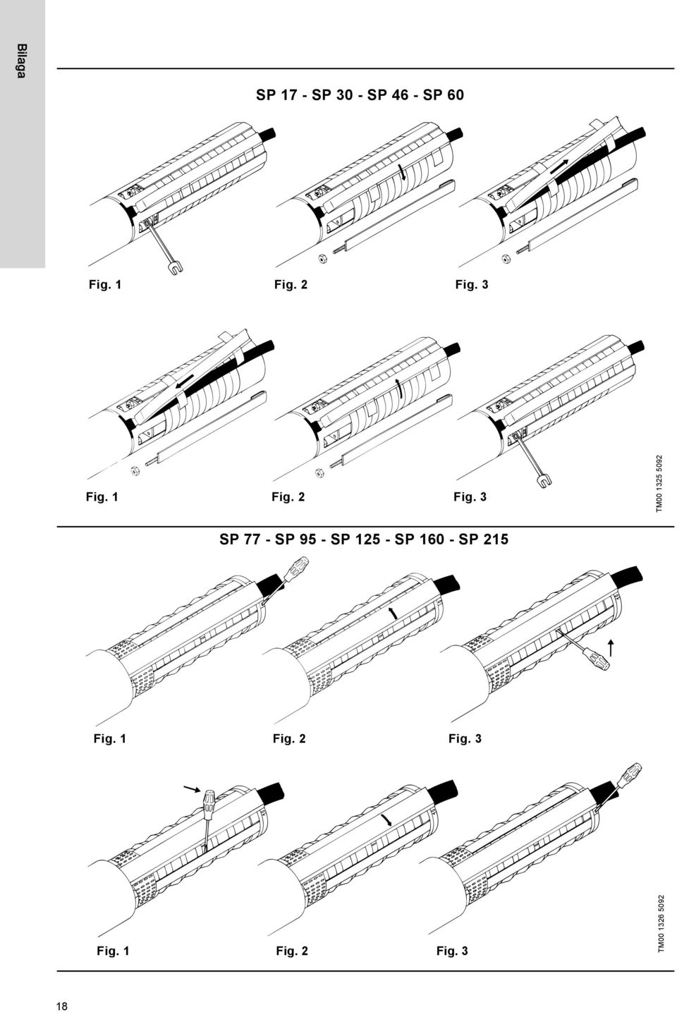 3 TM00 1325 5092 SP 77 - SP 95 - SP 125 - SP 160 -