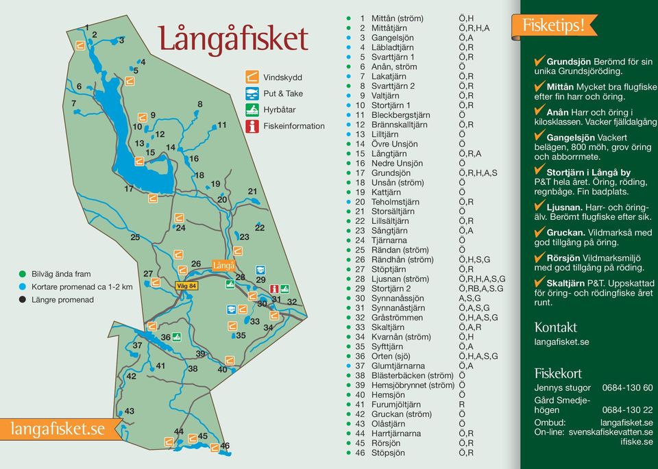 (ström) 2 Mittåtjärn,H,R,H,A 3 Gangelsjön,A 4 Läbladtjärn,R Svarttjärn 1,R 6 Anån, ström 7 Lakatjärn,R 8 Svarttjärn 2,R 9 Valtjärn,R 10 Stortjärn 1,R 11 Bleckbergstjärn 12 Brännskalltjärn,R 13