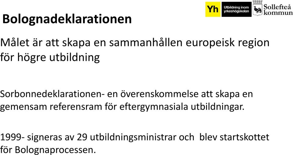 en gemensam referensram för eftergymnasiala utbildningar.