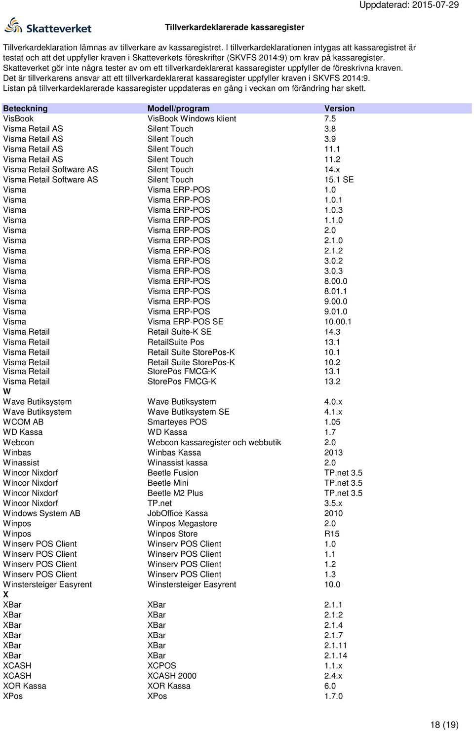 0 Visma Visma ERP-POS 2.1.0 Visma Visma ERP-POS 2.1.2 Visma Visma ERP-POS 3.0.2 Visma Visma ERP-POS 3.0.3 Visma Visma ERP-POS 8.00.0 Visma Visma ERP-POS 8.01.1 Visma Visma ERP-POS 9.00.0 Visma Visma ERP-POS 9.