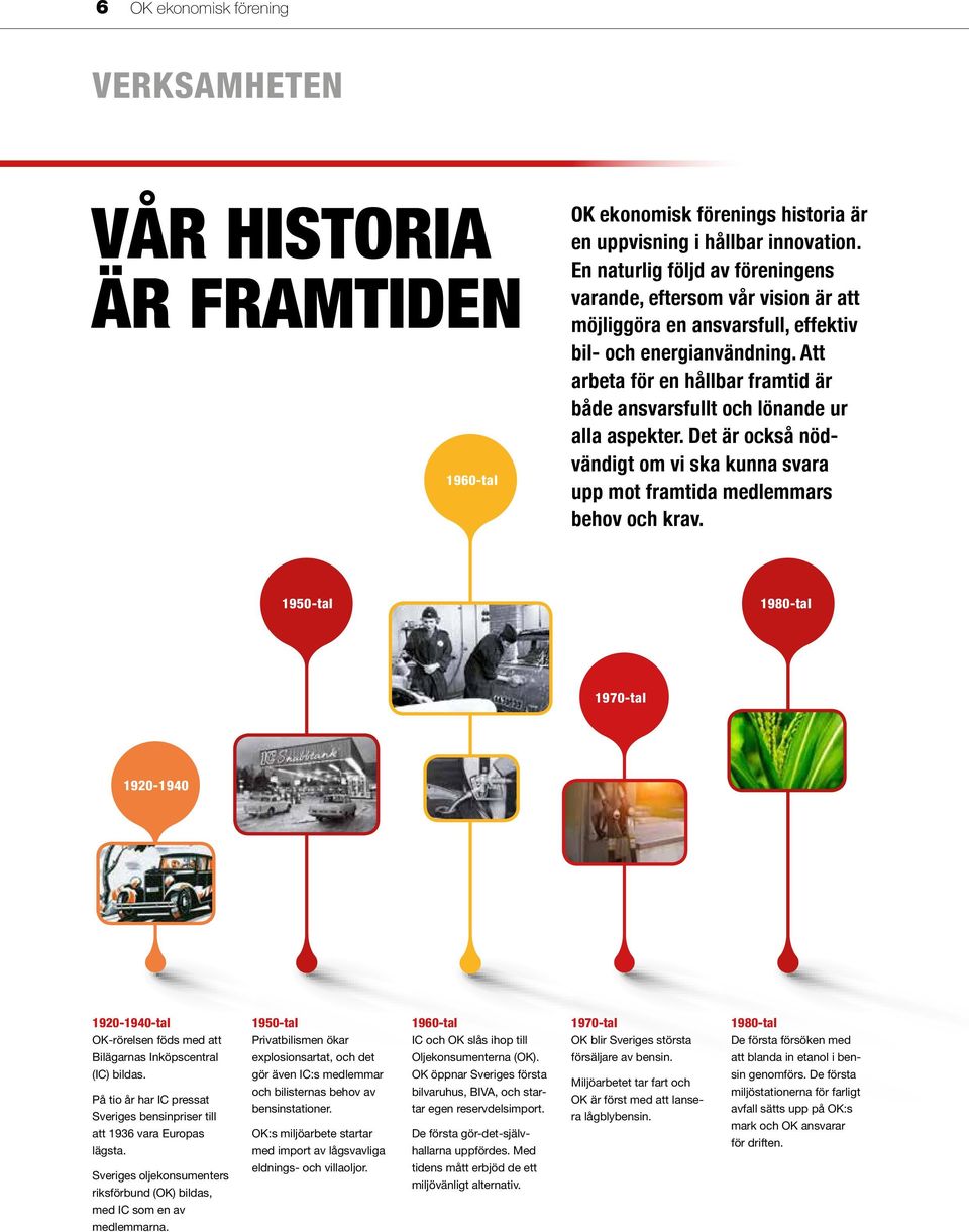 Att arbeta för en hållbar framtid är både ansvarsfullt och lönande ur alla aspekter. Det är också nödvändigt om vi ska kunna svara upp mot framtida medlemmars behov och krav.