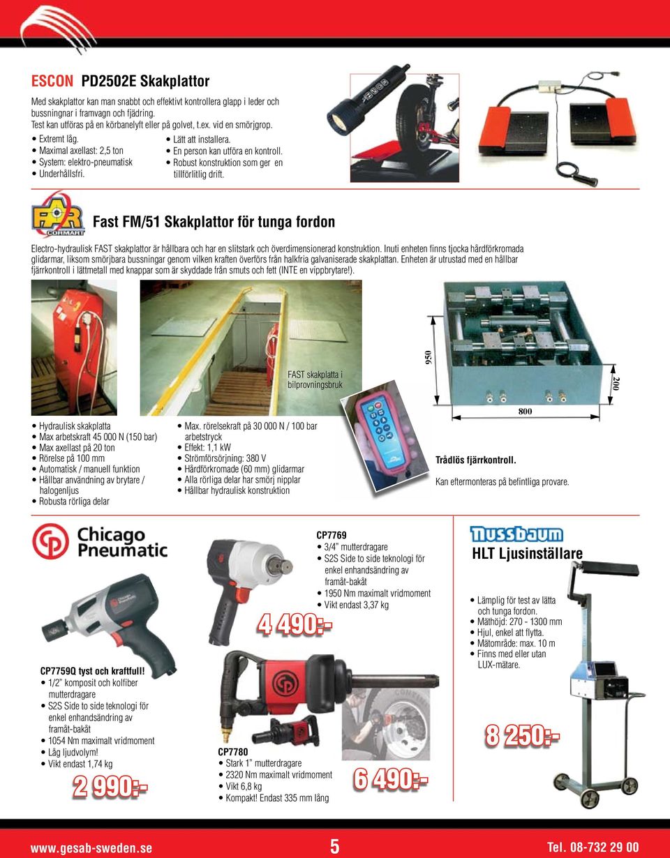 Robust konstruktion som ger en tillförlitlig drift. Fast FM/51 Skakplattor för tunga fordon Electro-hydraulisk FAST skakplattor är hållbara och har en slitstark och överdimensionerad konstruktion.