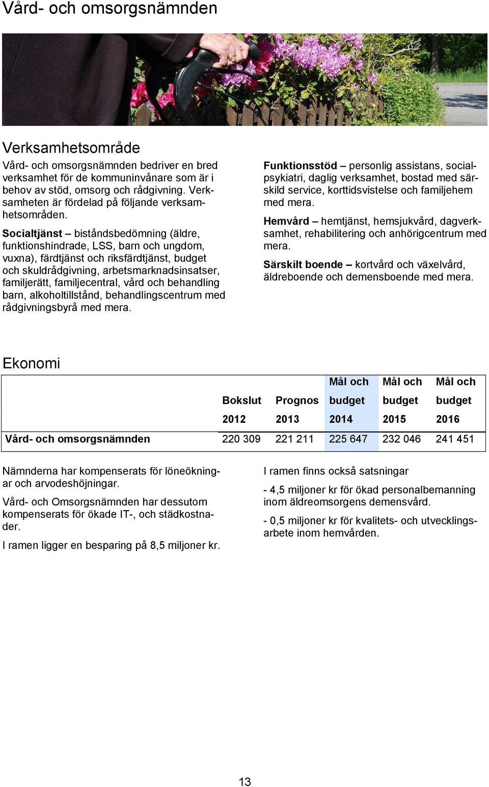 Socialtjänst biståndsbedömning (äldre, funktionshindrade, LSS, barn och ungdom, vuxna), färdtjänst och riksfärdtjänst, budget och skuldrådgivning, arbetsmarknadsinsatser, familjerätt, familjecentral,