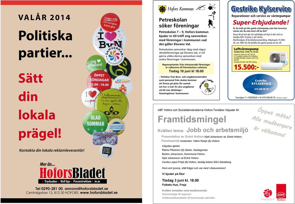 Representanter från intresserade föreningar är välkomna till Petreskolans cafeteria Tisdag 10 juni kl 18.