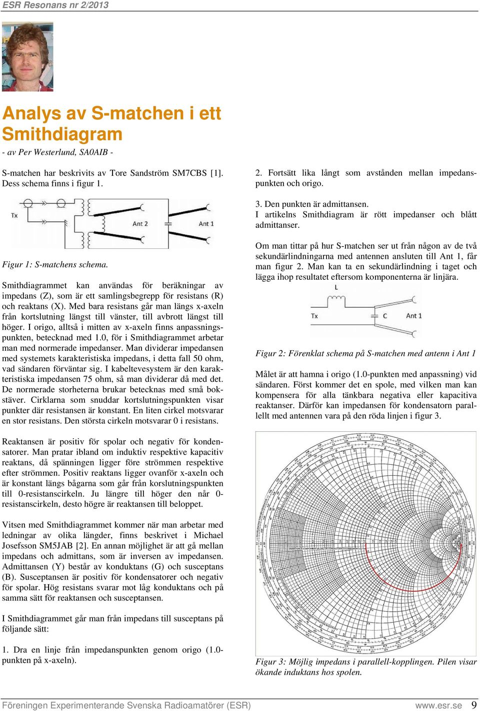 Smithdiagrammet kan användas för beräkningar av impedans (Z), som är ett samlingsbegrepp för resistans (R) och reaktans (X).