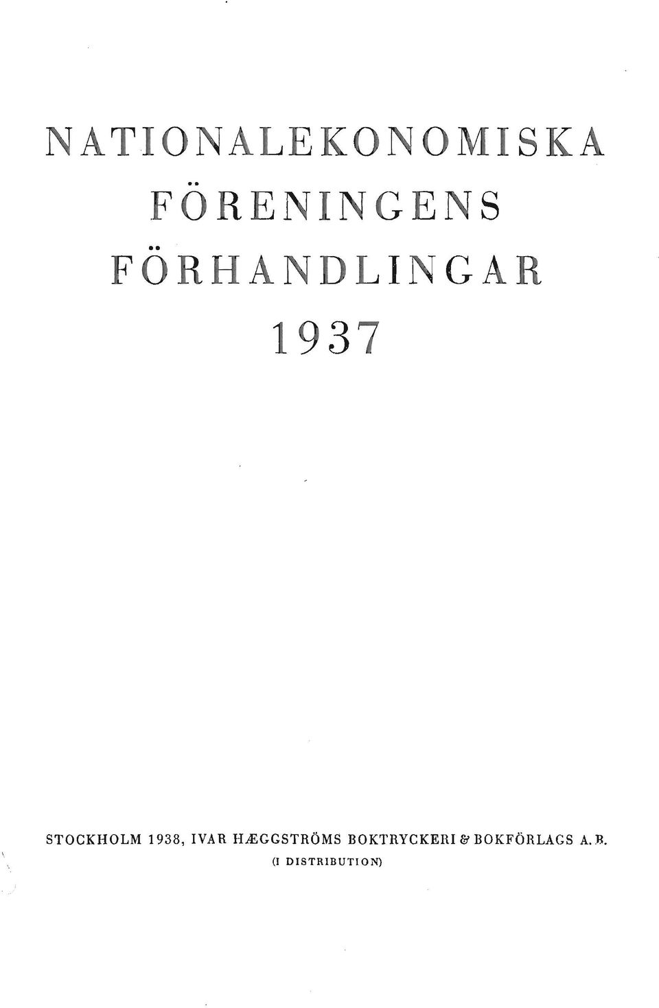 1938, IVA R HiEGGSTRÖMS