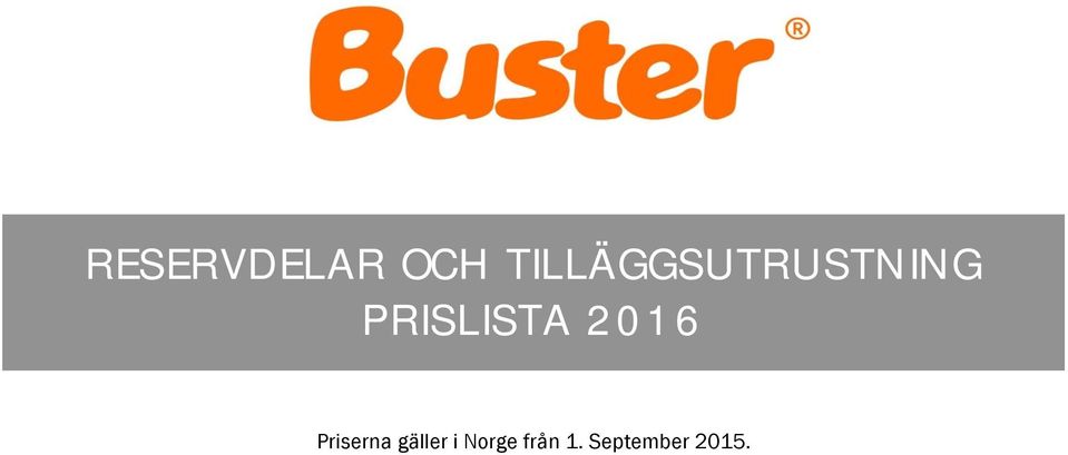 PRISLISTA 2016 Priserna
