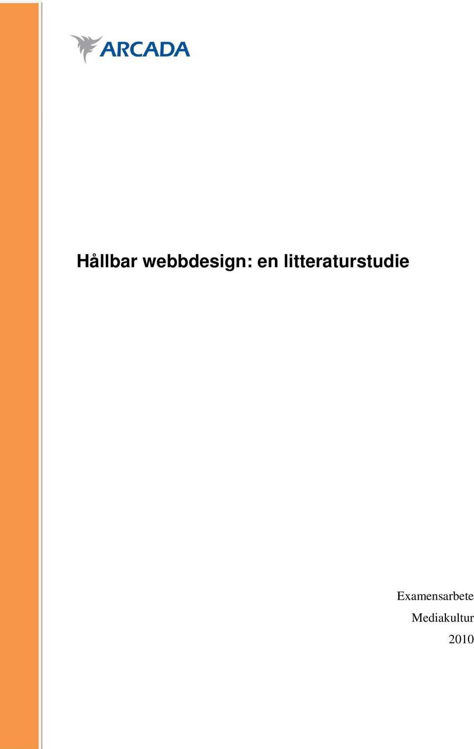 litteraturstudie