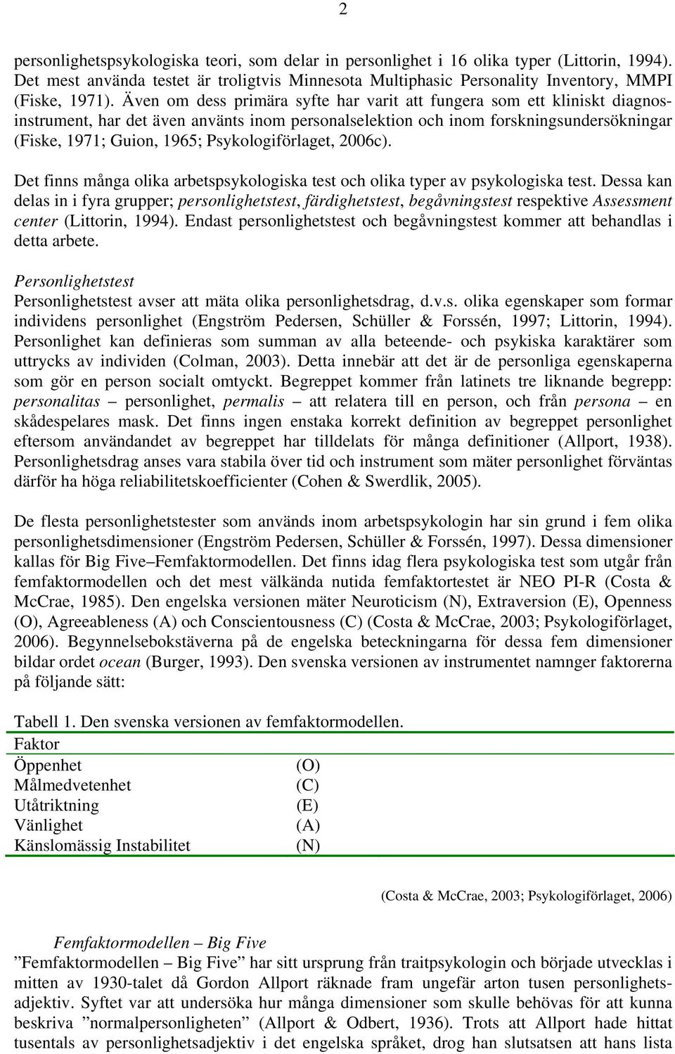 Psykologiförlaget, 2006c). Det finns många olika arbetspsykologiska test och olika typer av psykologiska test.