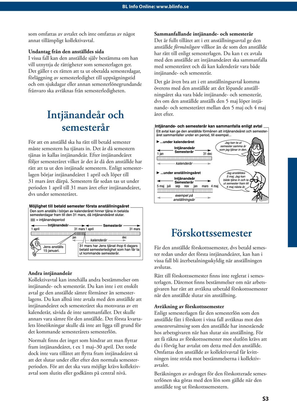 Det gäller t ex rätten att ta ut obetalda semesterdagar, förläggning av semesterledighet till uppsägningstid och om sjukdagar eller annan semesterlönegrundande frånvaro ska avräknas från semester